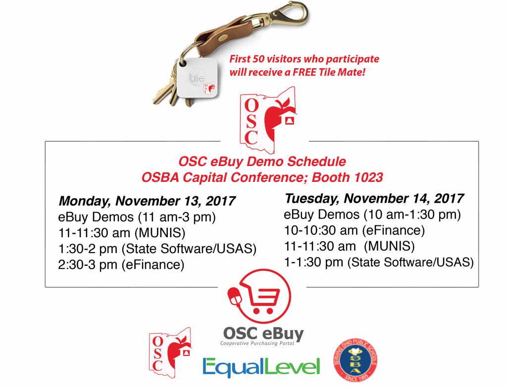 eBuy Demos at OSBA Capital Conference & Tradeshow Ohio Schools Council